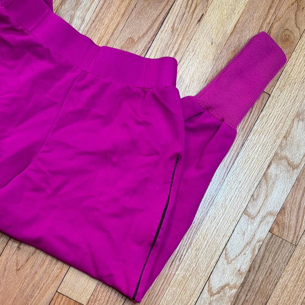 Women's Joggers Sweatpants Fuchsia Pink Halfheart Joggers Size L